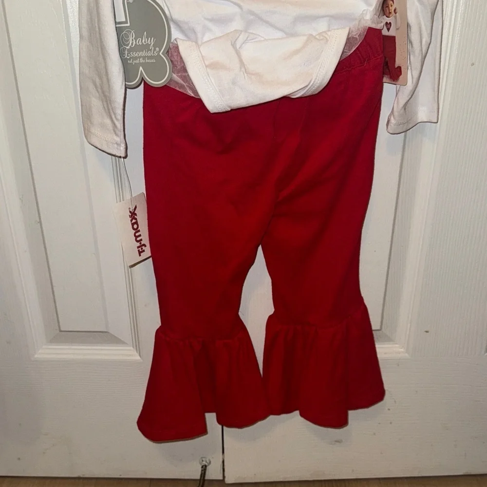 Baby Essentials Red and White Love Set